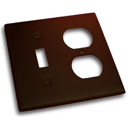 Residential Essentials Residential Essentials 10827VB Double Toggle and Outlet Switch Plate; Venetian Bronze 10827VB